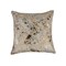 Torino Chevron Cowhide Pillow 18"X18" 100% Indian Leather Natural